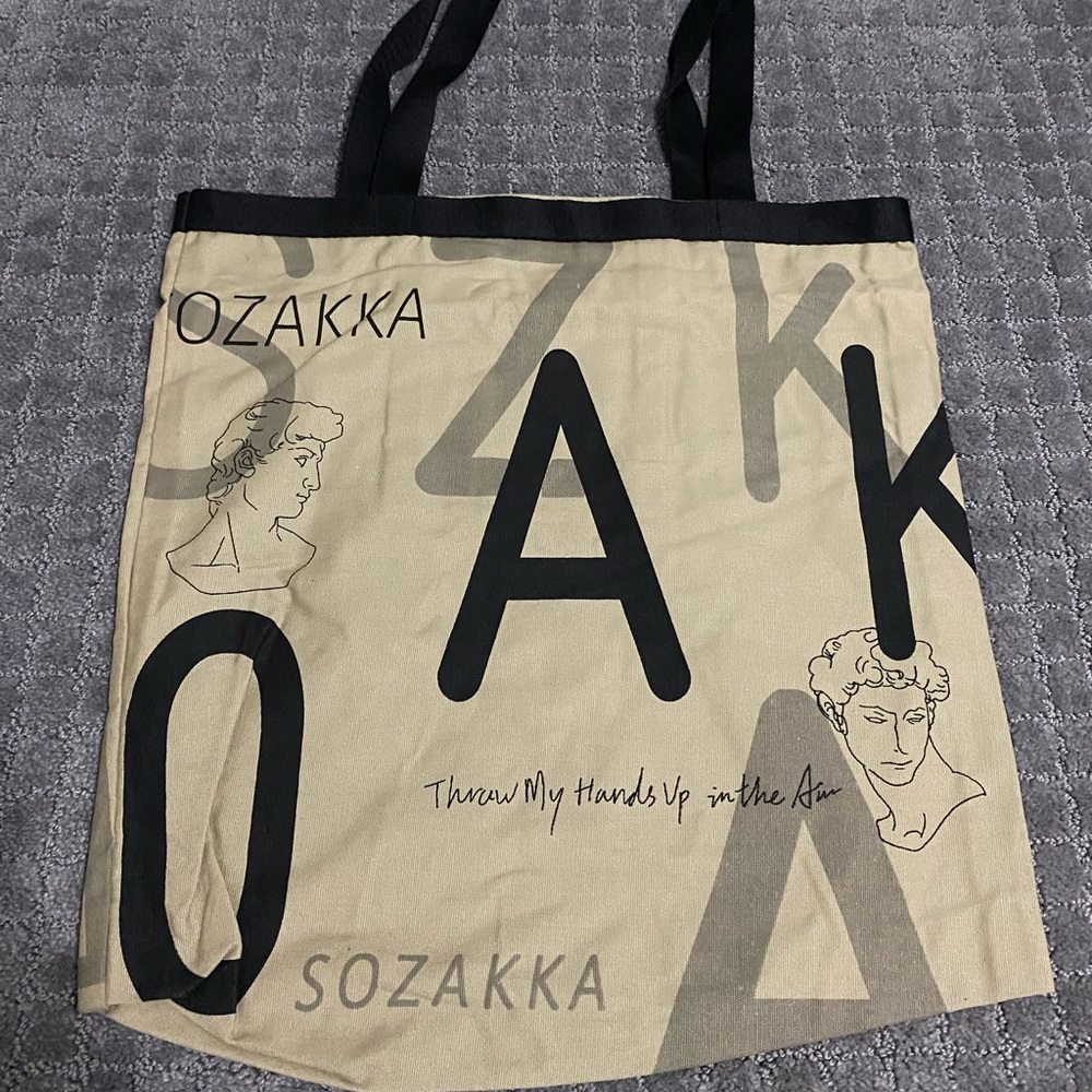 Korean Vintage Letters Graphic Canvas Tote Bag - Picture 8 of 9